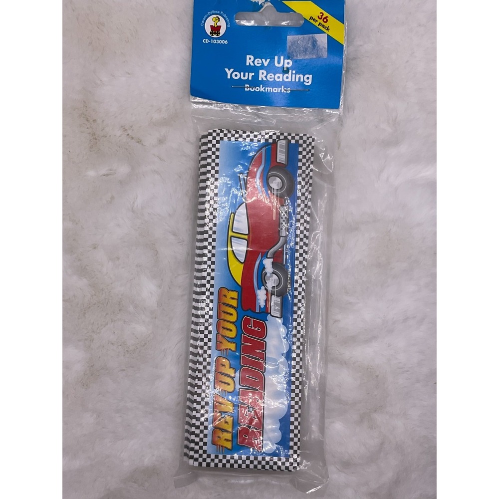 Carson Dellosa Rev Up Your Reading Bookmarks 36 pack vtg y2k 2000s